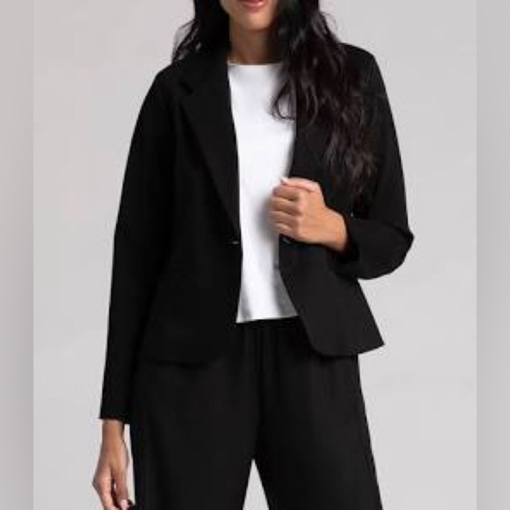 NWT Sympli Ponte Classic Black $275 Blazer